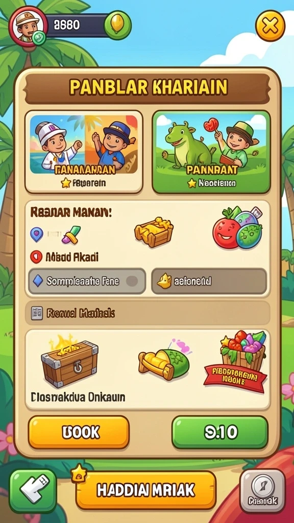 Tampilan awal aplikasi 2739 yang memukau.