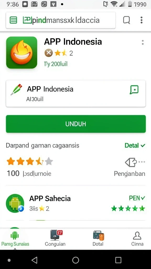 Tampilan antarmuka yang intuitif dan menarik.