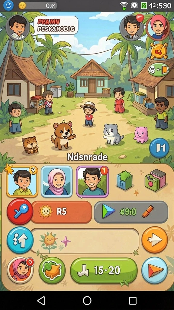 Screenshot menunjukkan berbagai senjata dan item yang bisa digunakan dalam permainan.