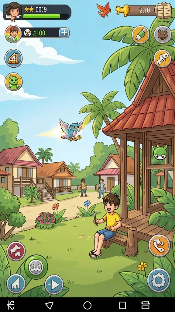 Fitur multiplayer yang memungkinkan interaksi dengan pemain lain.
