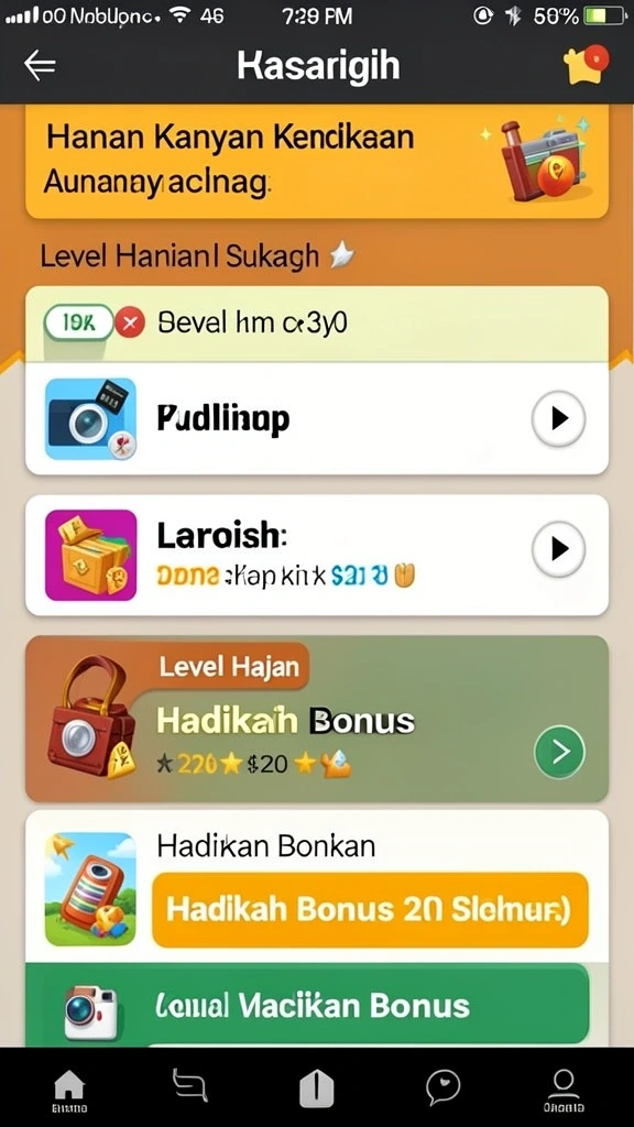 Sesi permainan yang seru dan menantang.