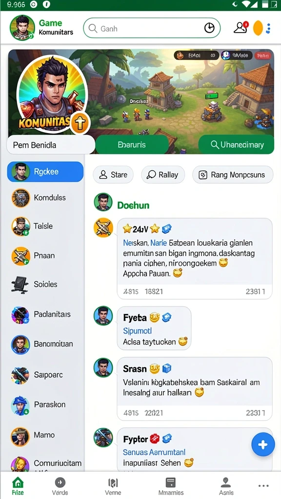 Desain grafis permainan yang memukau dan menarik perhatian.