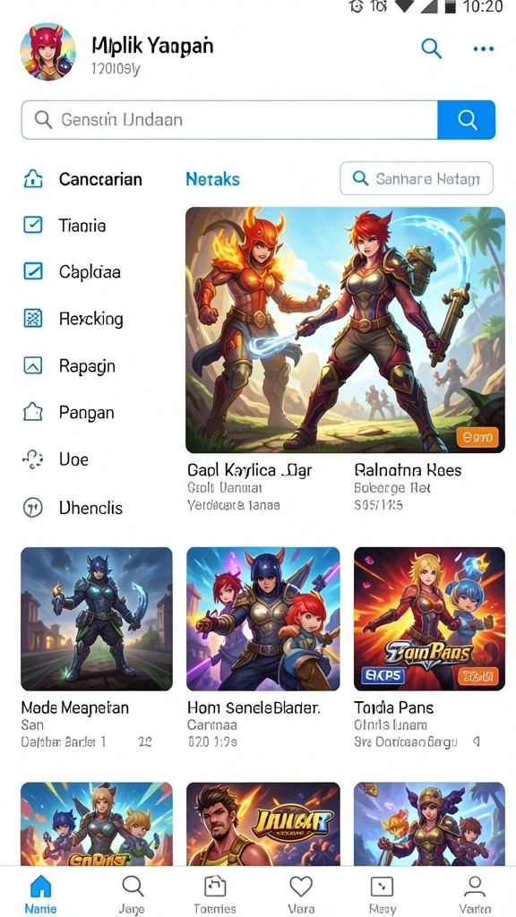 Tangkapan layar menampilkan grafis permainan yang mencolok.