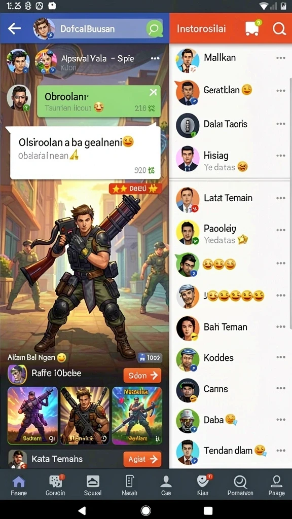 Pengalaman bermain yang interaktif dan seru.