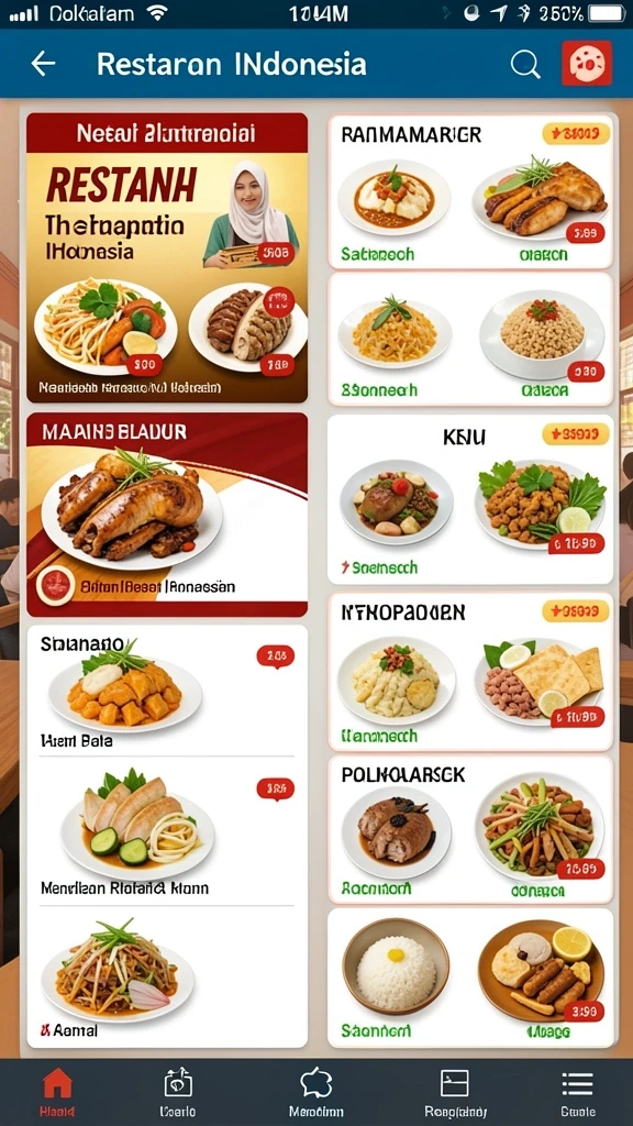 Tampilan antarmuka yang menarik dan modern.