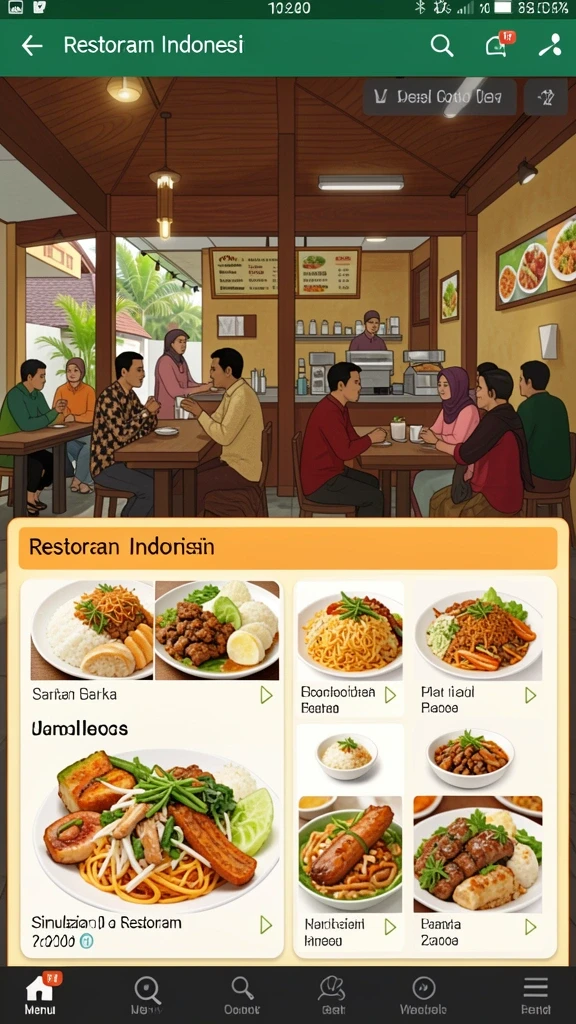 Tampilan antarmuka yang user-friendly dan menarik.