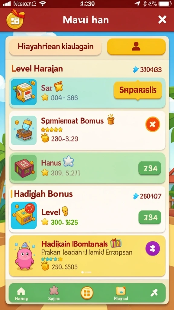 Fitur bonus yang menguntungkan dan menarik.