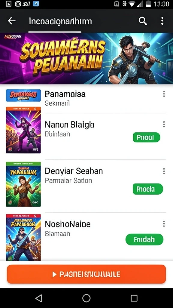 Beragam permainan yang dapat dipilih sesuai selera.