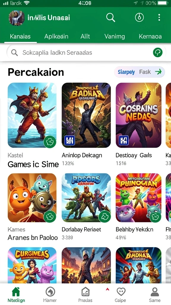 Beragam karakter unik untuk dipilih.