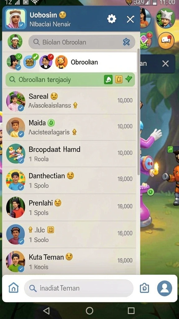 Screenshot menunjukkan karakter utama dalam aksi.