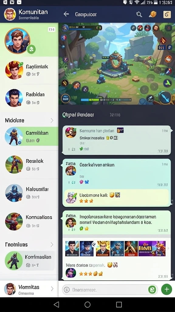 Karakter dengan berbagai kemampuan unik untuk setiap strategi.