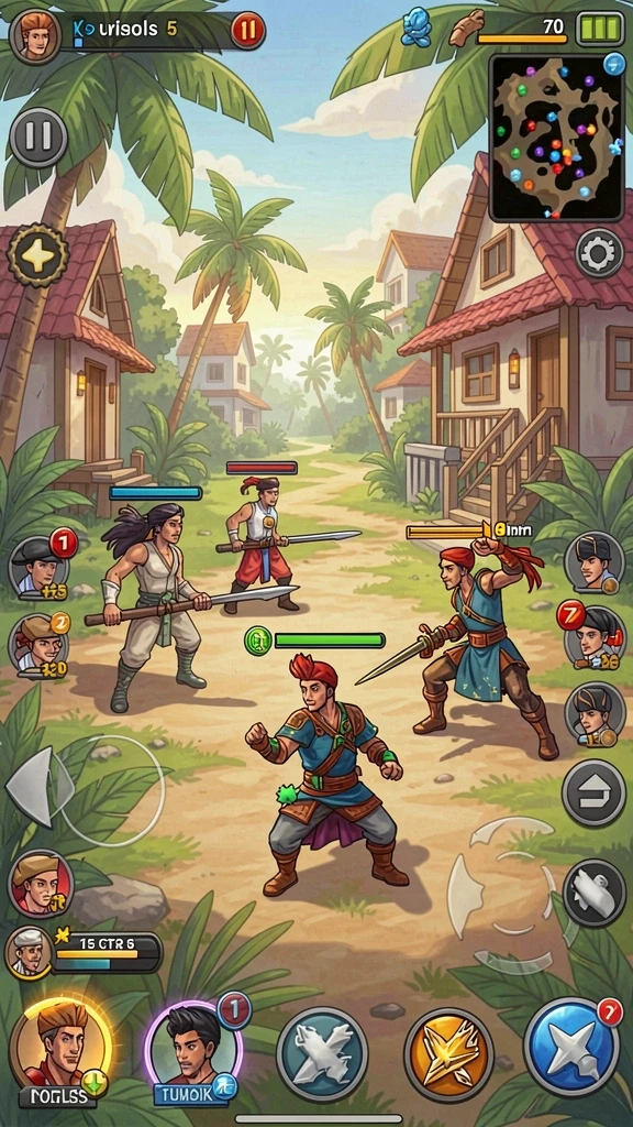 Tangkapan layar menunjukkan mode multiplayer yang seru.