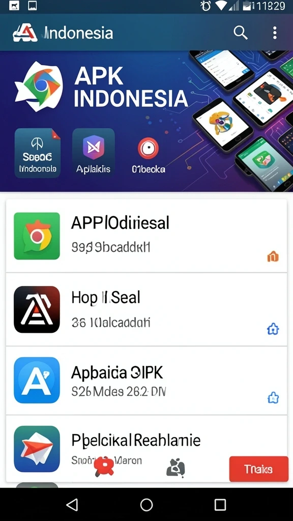 Tampilan awal aplikasi yang menarik dengan grafis warna-warni.