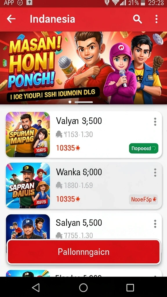 Mode permainan yang beragam dan seru.